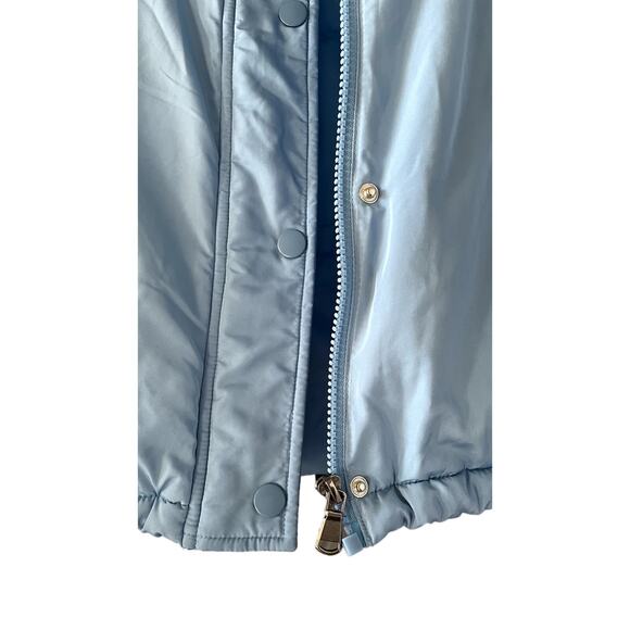 BDG Isla Lightweight Funnel Neck Puffer Jacket Light Blue Size XS - Picture 5 of 14